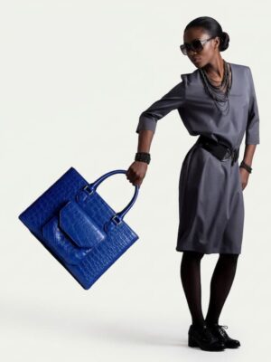 Zuri Maxi Tote Bag (Blue)