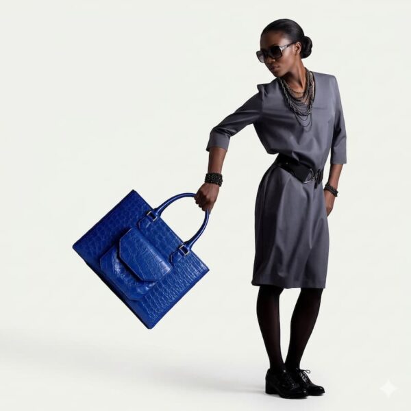 Zuri Maxi Tote Bag (Blue)