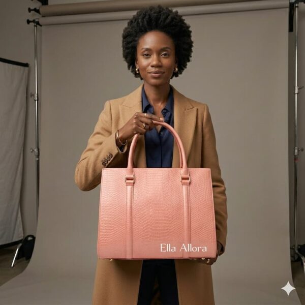 Oma Regal Tote Bag  (Peach)