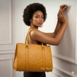 Oma Regal Tote Bag  (Mustard Gold)